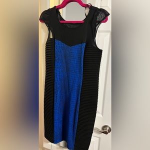 Black and blue dress